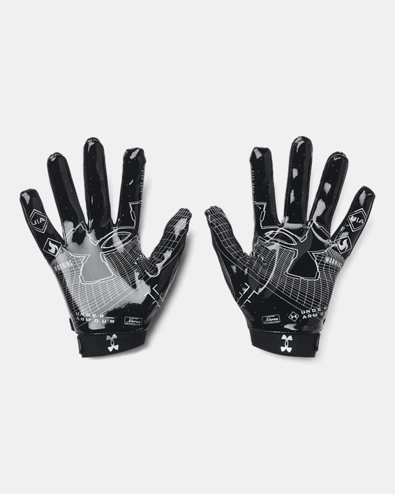 Men's UA Blur Football Gloves, Black, pdpMainDesktop image number 1